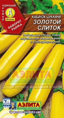 Золотой слиток кабачок-цукини (а)