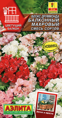 Балконный махровый,смесь сортов флокс друммонда 10шт (а)