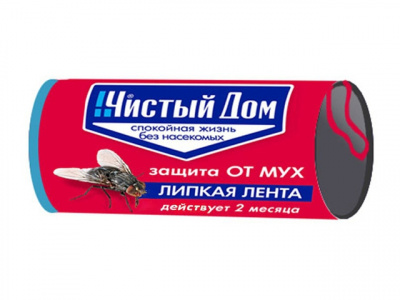 Чистый дом липкая лента от мух 120шт/кор 02-188