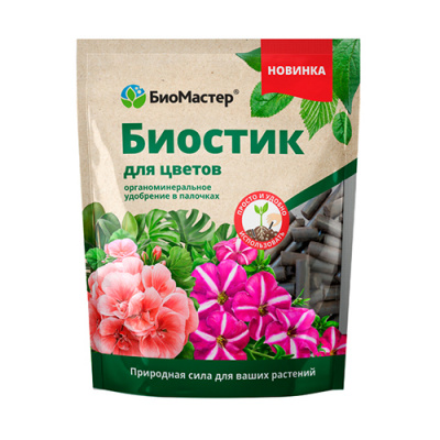 Биостик д/цветов удобрение в палочках 250гр (1/25шт) БМ
